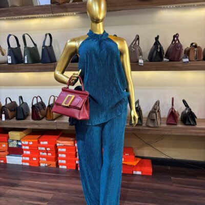 Kash Pleated Halter Neck Co-ord Set