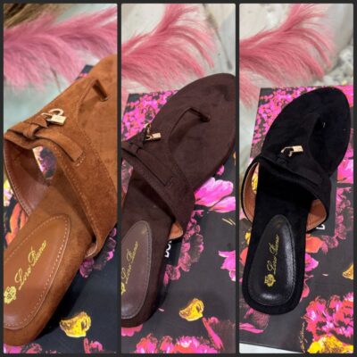 Premium Suede Open-Toe Slide Slippers – Comfort Edition