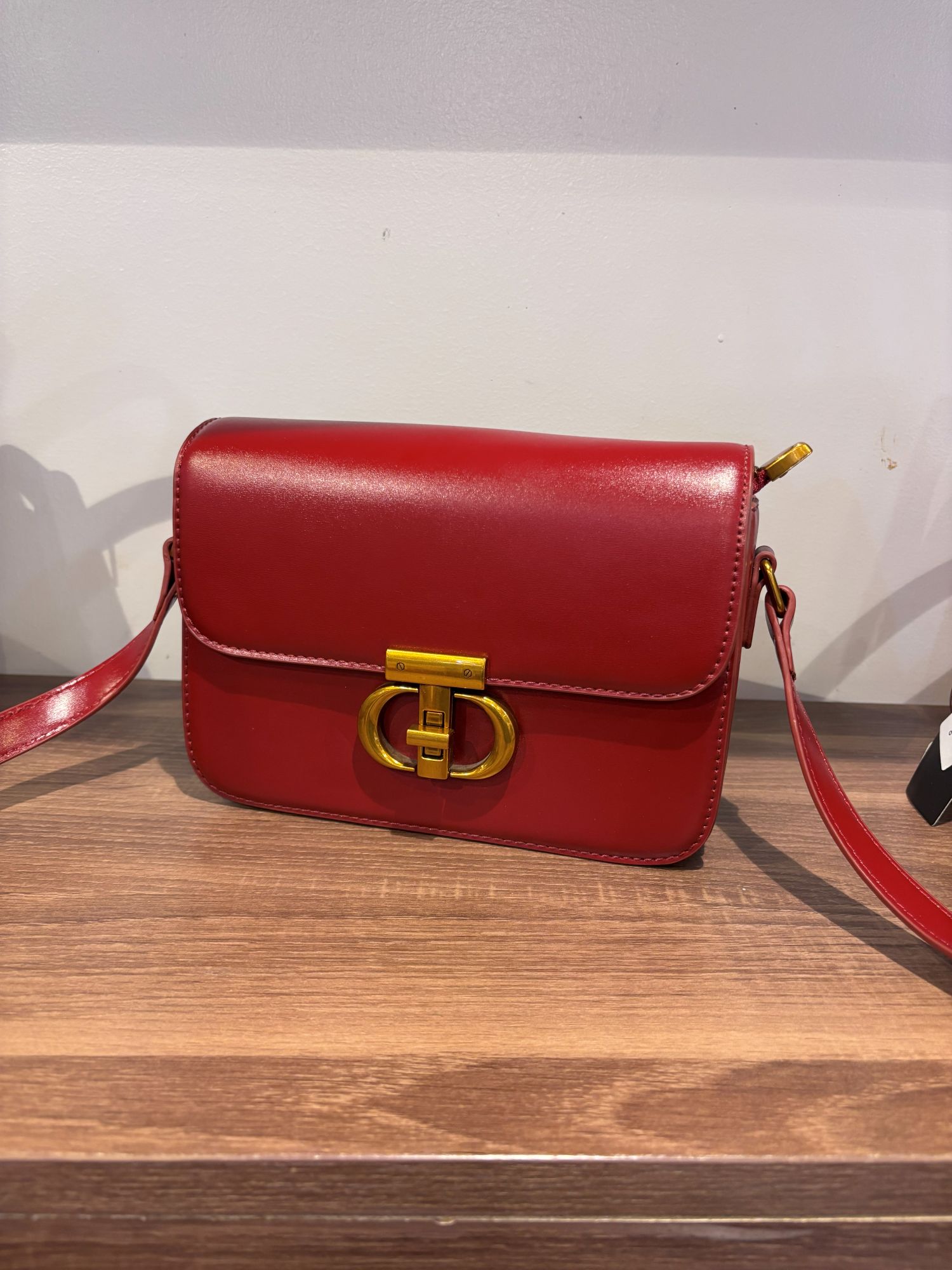 Dior 30 Crossbody Bag – Crimson Red - Image 3