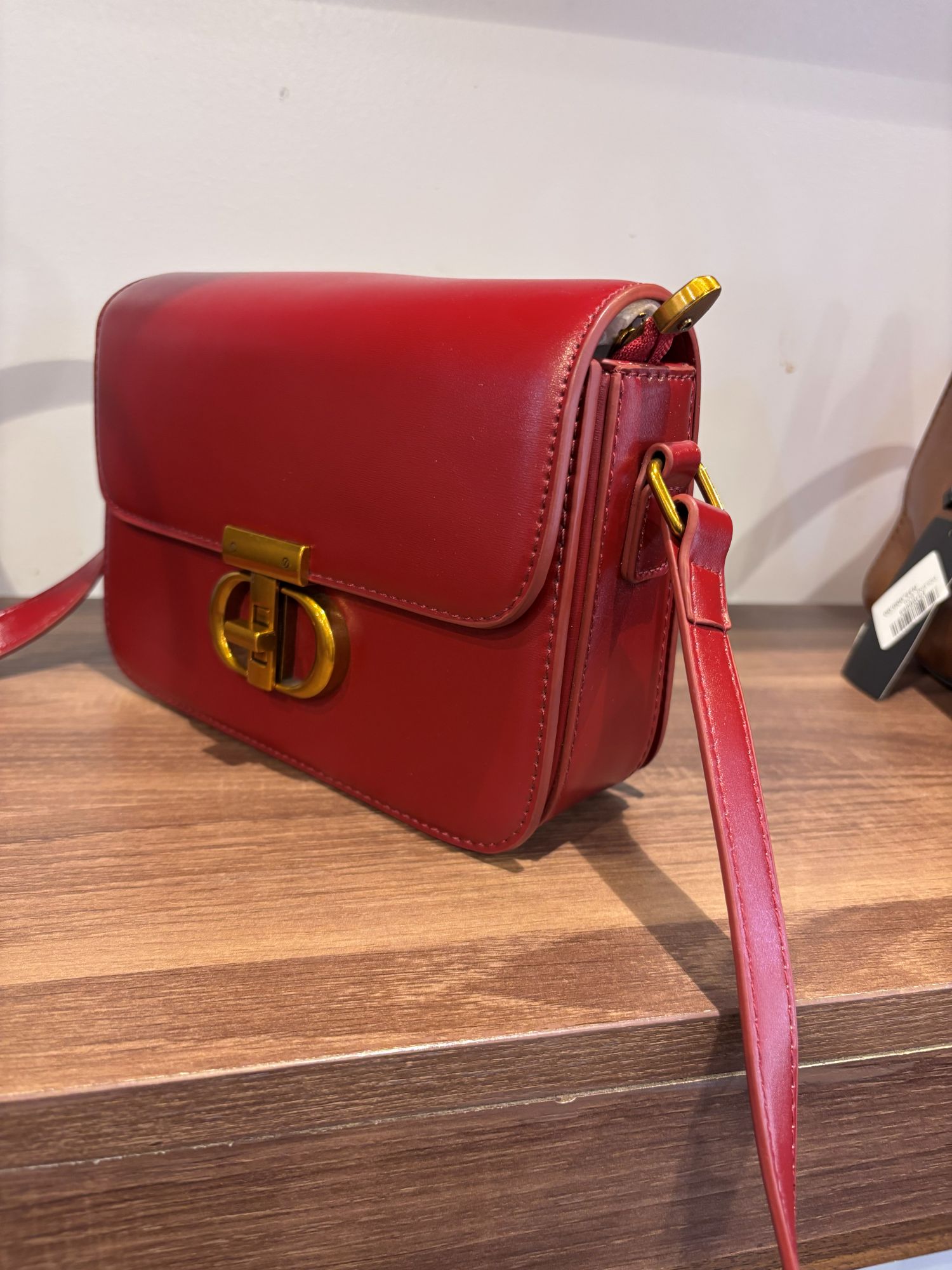 Dior 30 Crossbody Bag – Crimson Red - Image 2