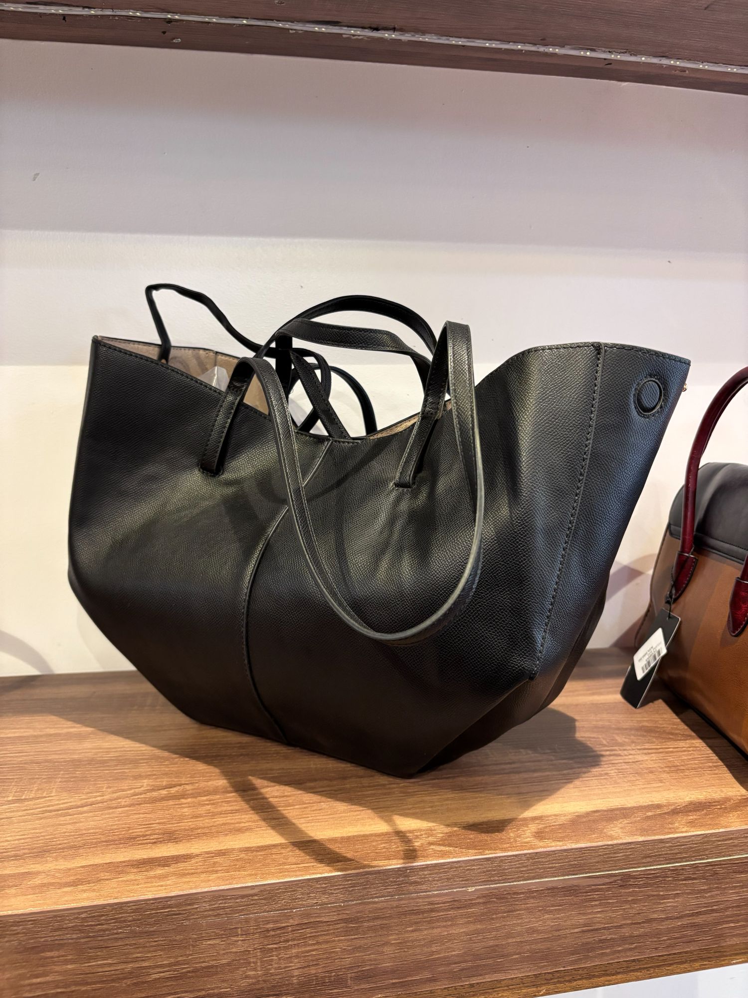 Premium Leather Foldable Tote Bag - Image 5