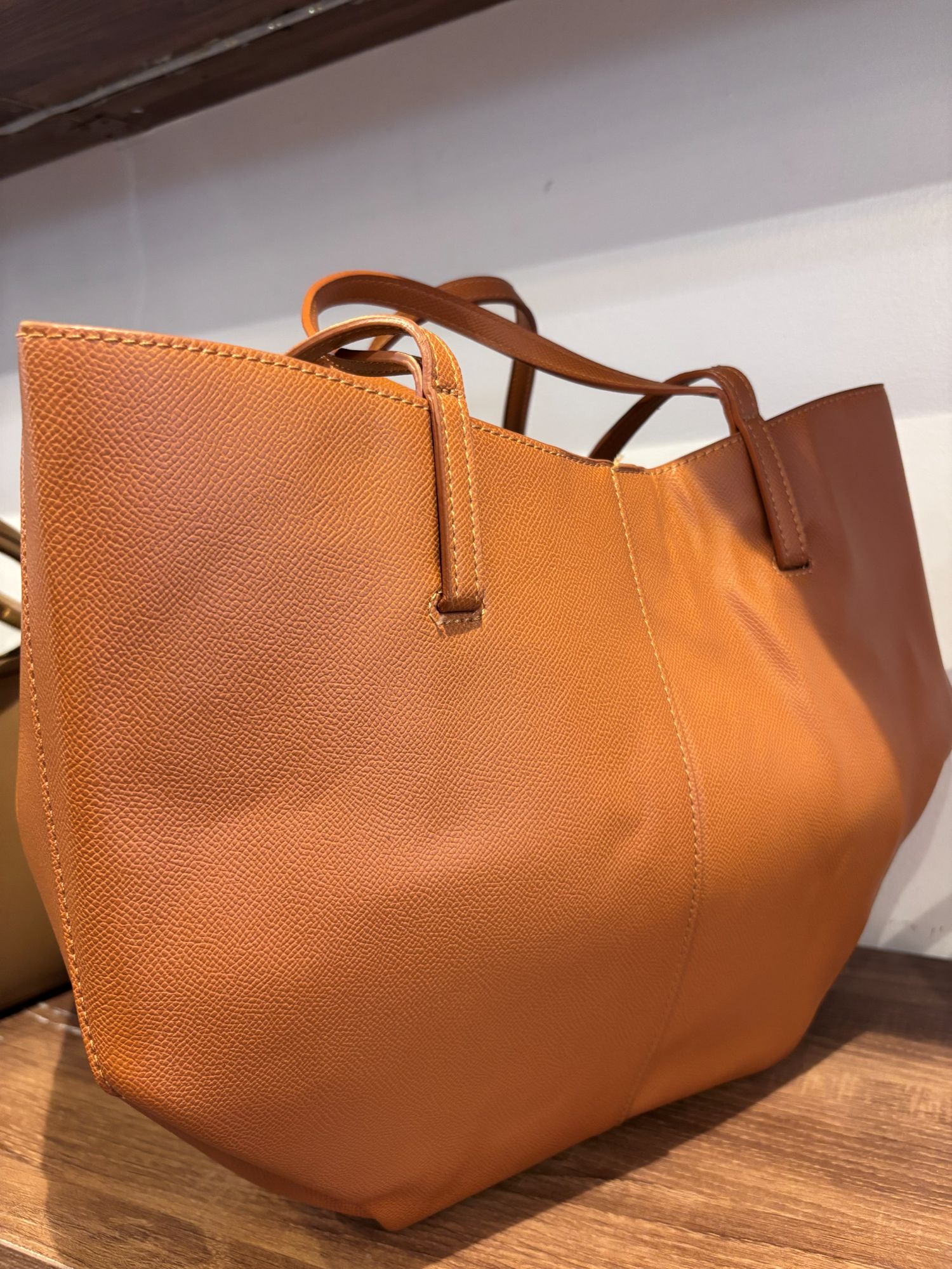 Premium Leather Foldable Tote Bag