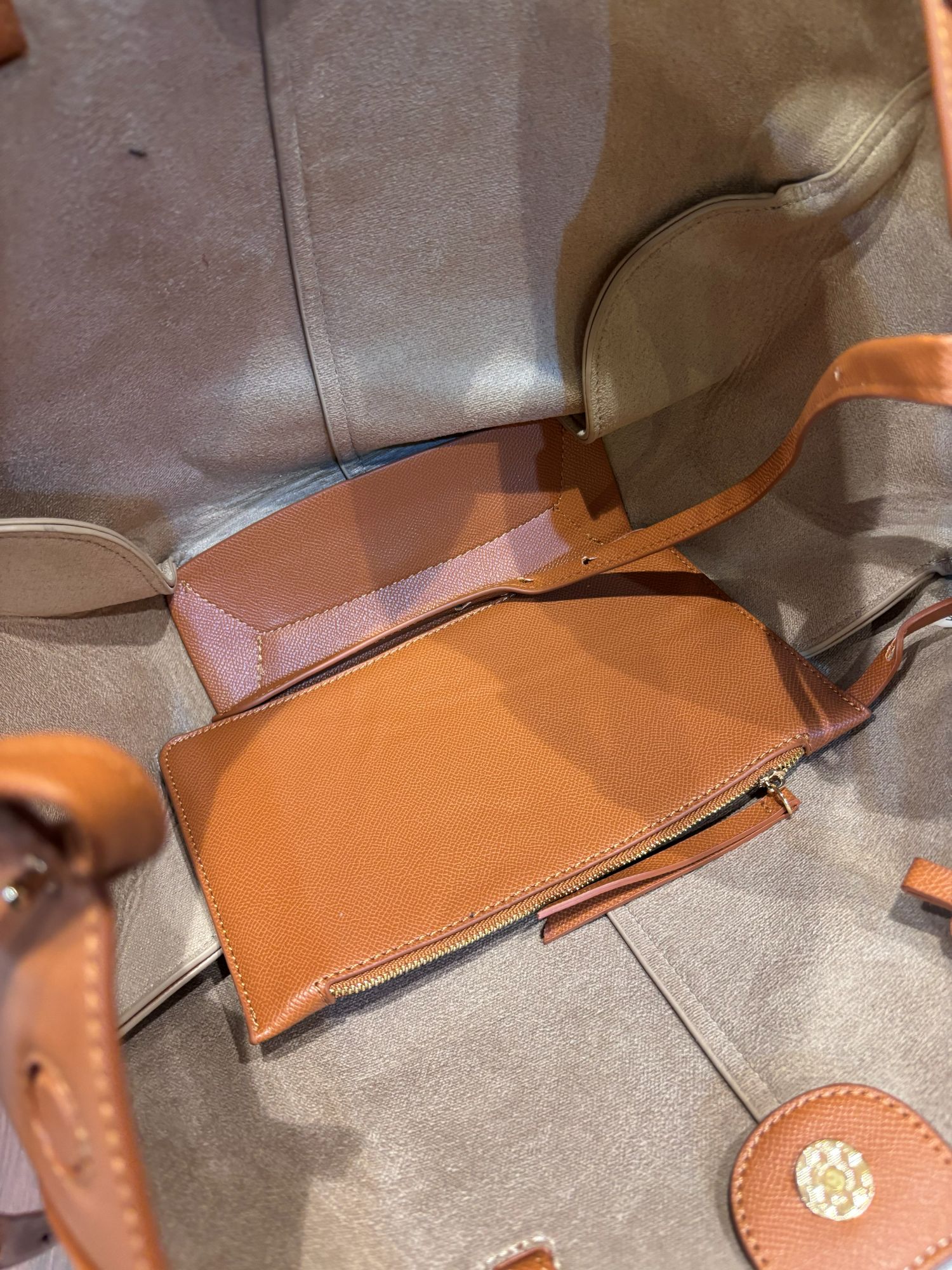 Premium Leather Foldable Tote Bag - Image 4