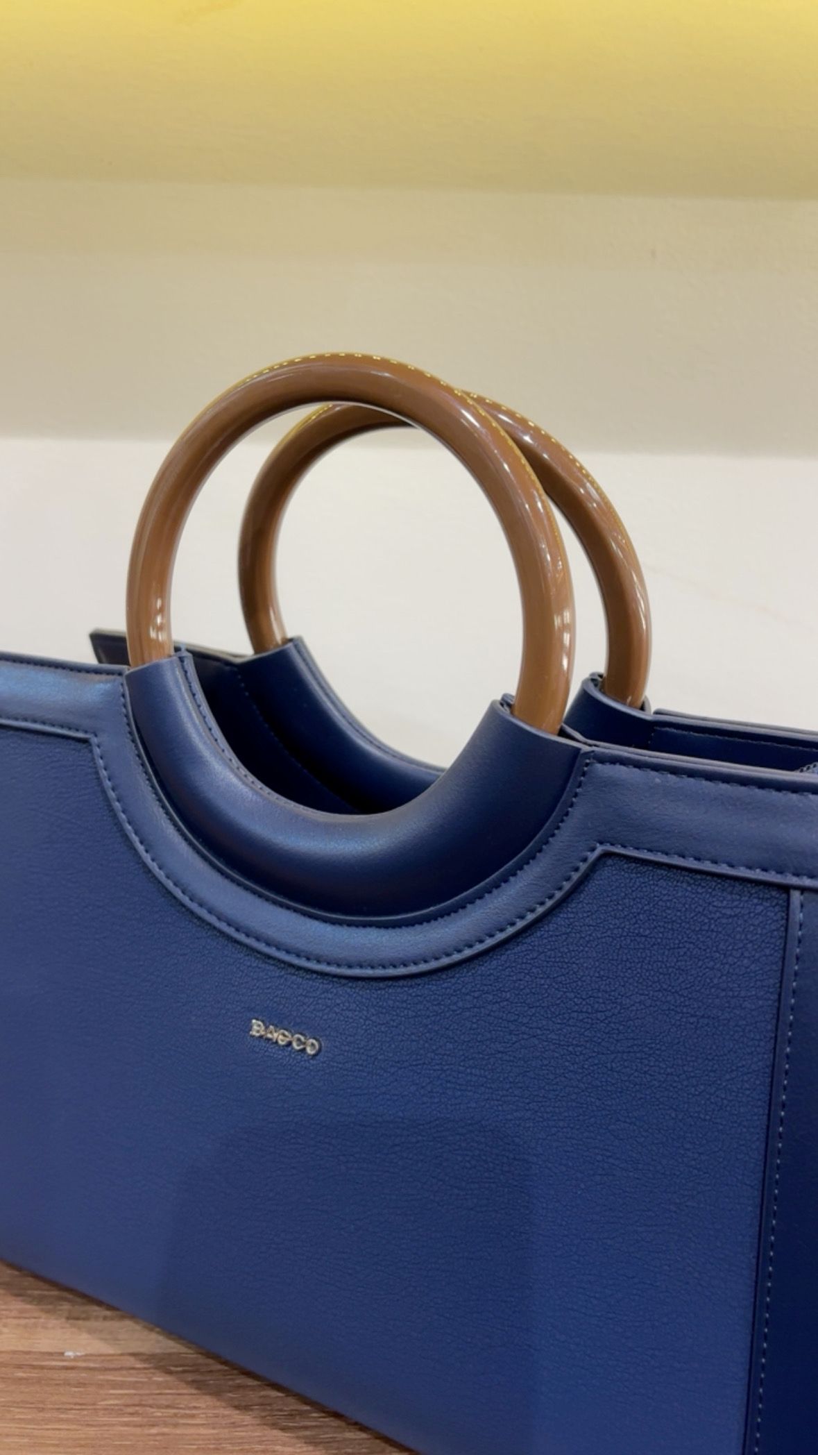 BAGCO Canvas Tote Bag – Navy Blue - Image 2
