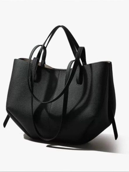 Premium Leather Foldable Tote Bag - Image 2